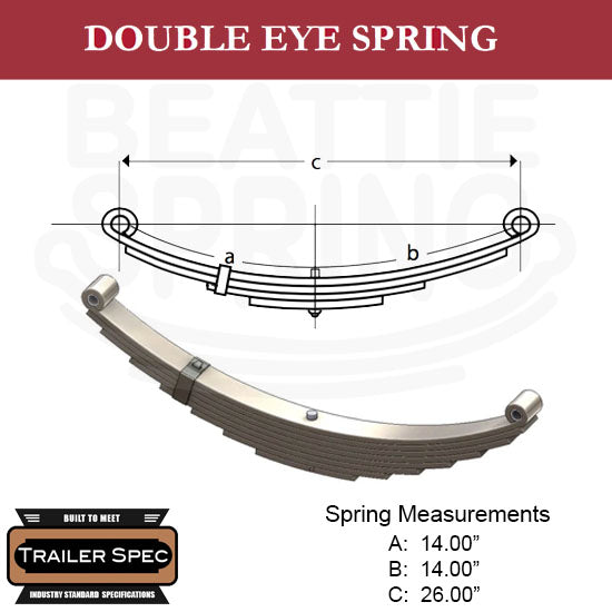 Trailer Leaf Spring Double Eye 14 Trailer Leaf Spring Double Eye 14