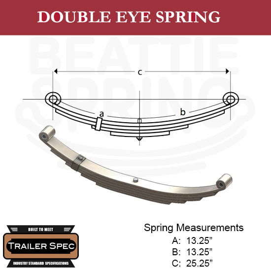 Trailer Leaf Spring Double Eye 13.25 Trailer Leaf Spring Double Eye 13.25