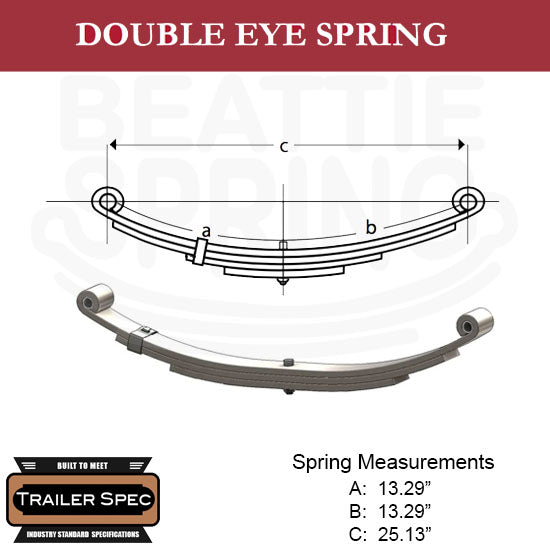 Trailer Leaf Spring Double Eye 13.29 Trailer Leaf Spring Double Eye 13.29