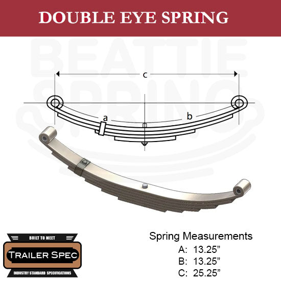 Trailer Leaf Spring Double Eye 13.25 Trailer Leaf Spring Double Eye 13.25