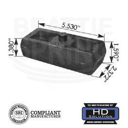 Leaf Spring Lift or Lowering Blocks (1.5" - 2" - 4" - 5.5")