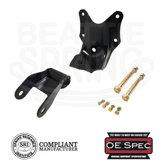 Rear Leaf Spring Rear Hanger Bracket and Shackle Kit Rear Leaf Spring Rear Hanger Bracket and Shackle Kit
