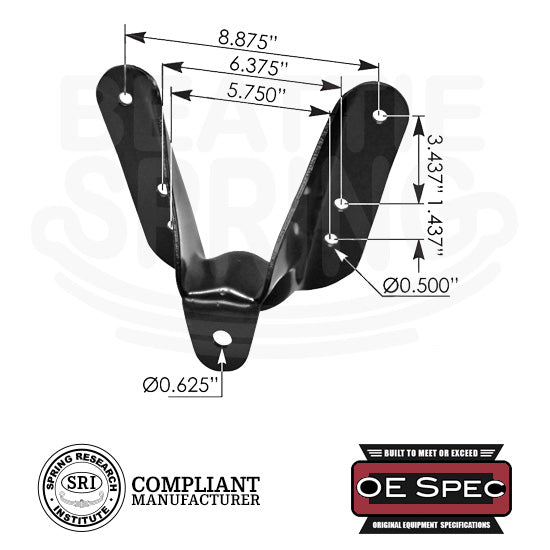 Ford - E250/E350 - Rear Leaf Spring Front Hanger Bracket Ford - E250/E350 - Rear Leaf Spring Front Hanger Bracket