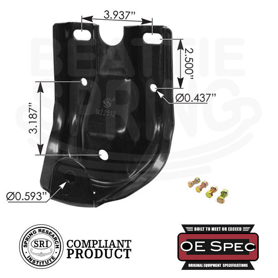 Chevy GMC Cadillac - Yukon/Tahoe/Blazer/Escalade/Suburban - Rear Leaf Spring Rear Hanger Bracket w/ Slotted Mounting Holes Chevy GMC Cadillac - Yukon/Tahoe/Blazer/Escalade/Suburban - Rear Leaf Spring Rear Hanger Bracket w/ Slotted Mounting Holes
