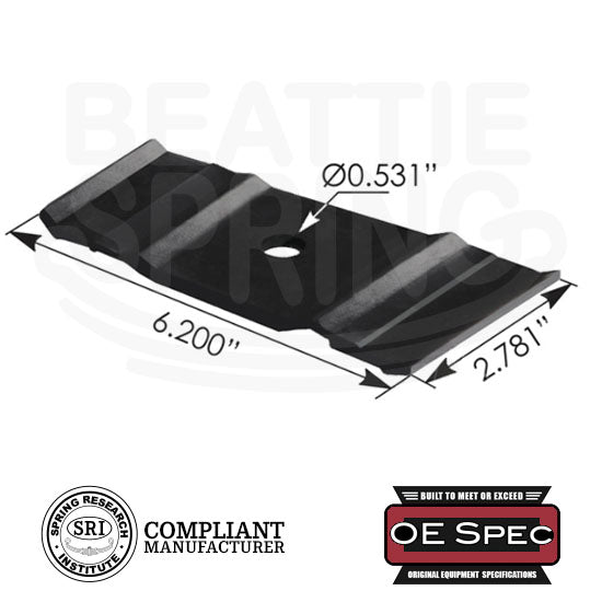 Heavy-Duty Rear Leaf Spring U-Bolts & Plate For Chevy GMC C/K 2500 3500 (88-00) – Replaces 15592588