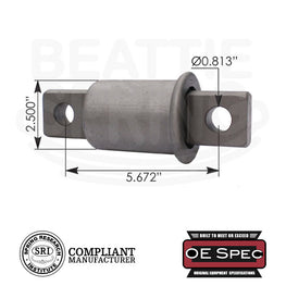 Peterbilt / International / Freightliner - Air Ride Leaf Bar Pin Bushing