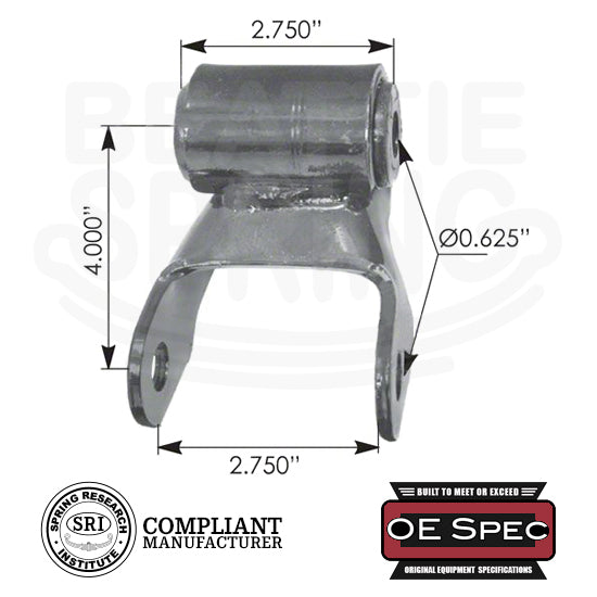 MOOG K150411 Leaf Spring Shackle For Ford F-350 - Problem Solver Suspension Part