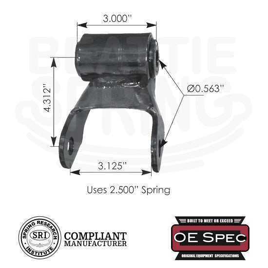Progressive Spring Shackle Chevy GMC - Heavy Duty Trucks - Rear leaf spring shackle – Beattie Spring