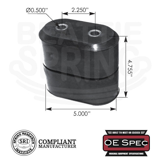 International - Load Spring Pad Rubber Bumper Snubber Bump Stop ...